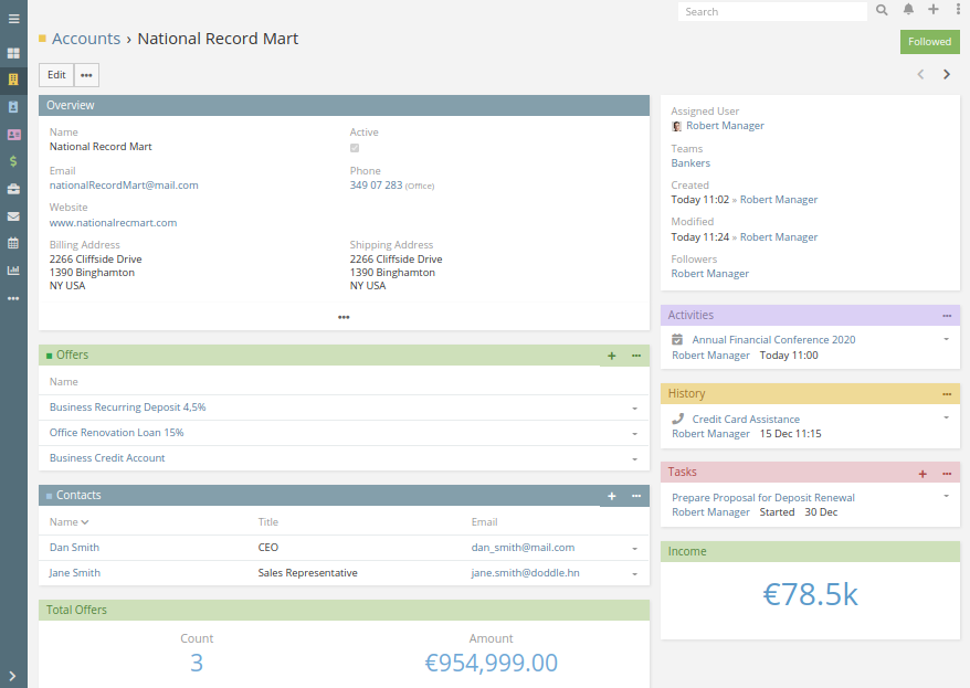 CRM vo finančnom sektore