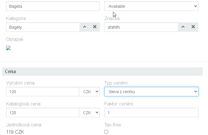 Správa produktov v AutoCRM Sales Pack