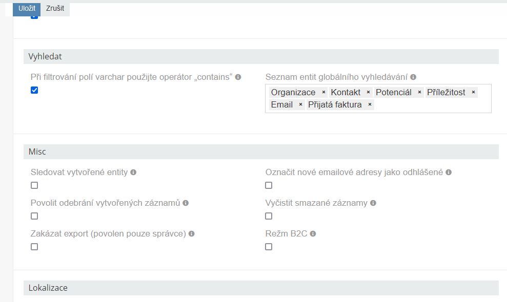 Konfigurace AutoCRM pro B2C (Business-to-Client) 3