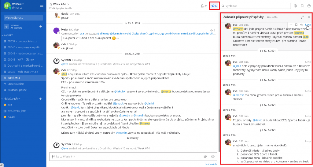 Chatovací nástroj priamo v CRM aplikácii 2
